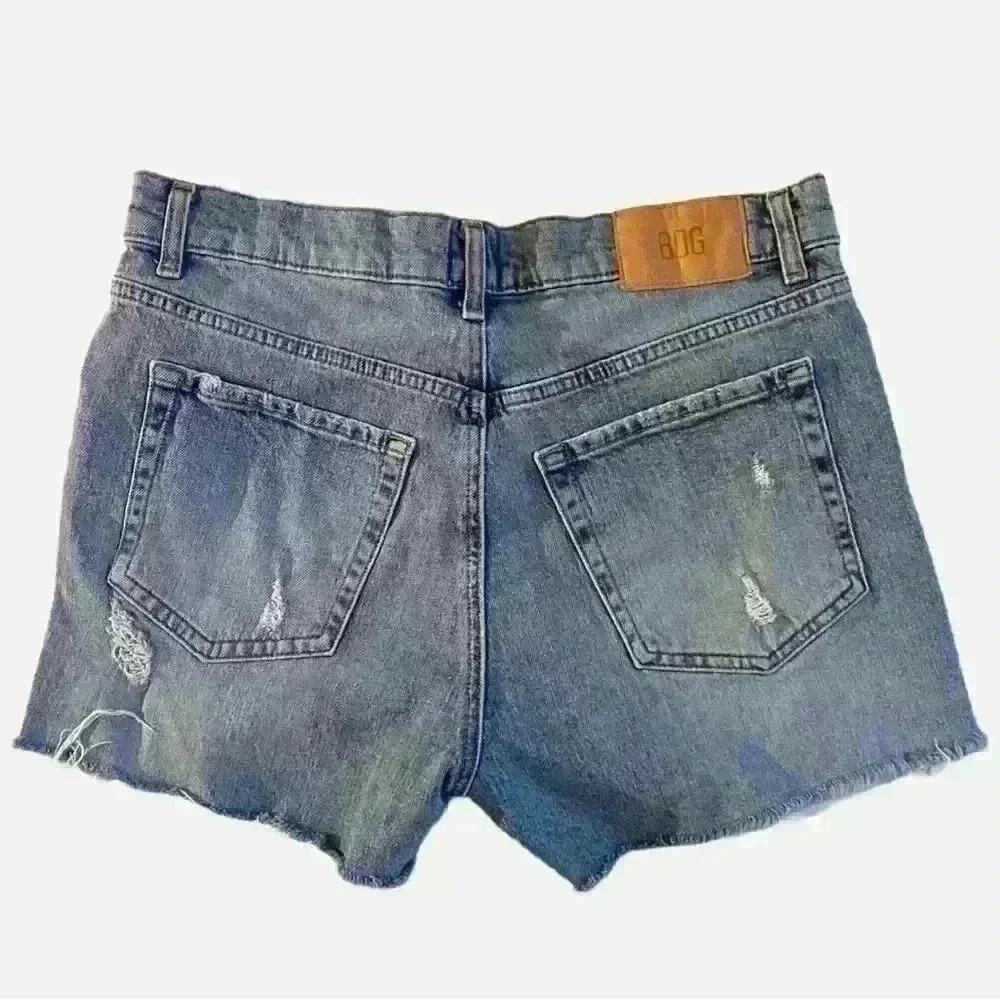 Urban Outfitters BDG Cut Off High Rise A Line Denim Shorts Blue 30” Waist